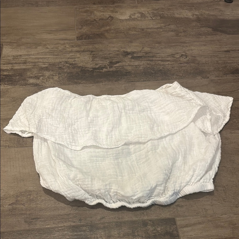 Michael Stars Cream Textured Blouse